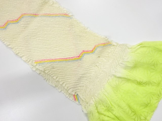 JAPANESE KIMONO / OBIAGE / SILK / SHIBORI